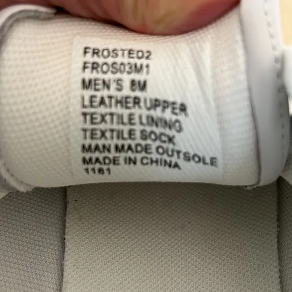 Steve Madden FROSTED 2  /FROS Genuine Leather White Sneakers