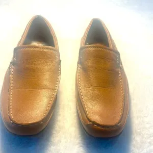 Steve Madden Men’s 9 M-Need Vegan PU Leather Tan Driving Loafers Slip On