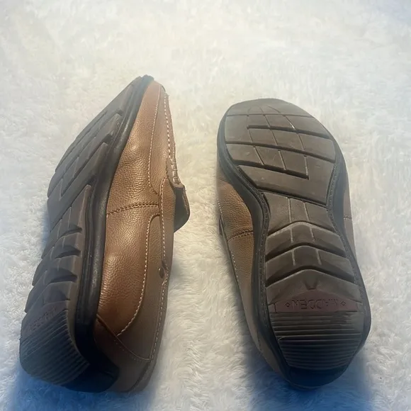 Steve Madden Men’s 9 M-Need Vegan PU Leather Tan Driving Loafers Slip On