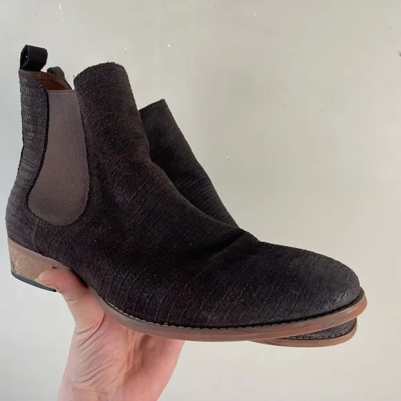 STEVE MADDEN Men's PATERSON BROWN SUEDE BOOTS Western Shoes 11 M Chelsea