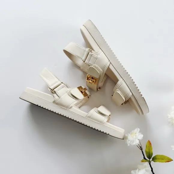 Steve Madden Mona Bone Leather Multi Strap Sandals