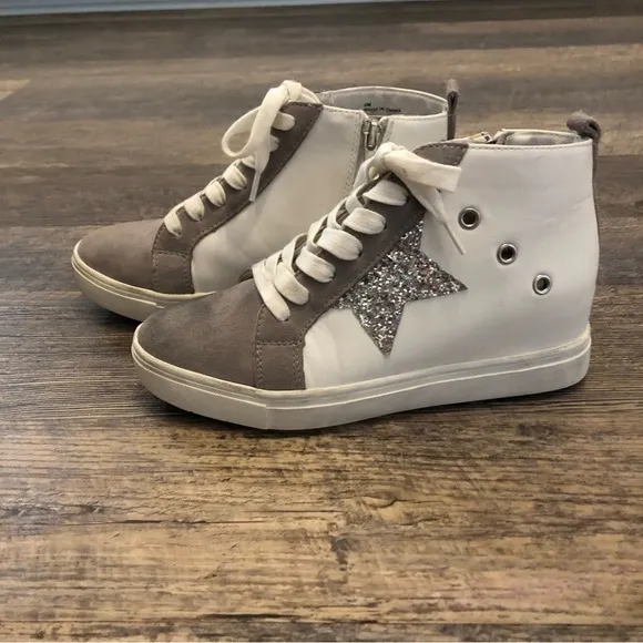 Steve Madden Platform Star wedge sneakers sz 6 worn once for about an hour
