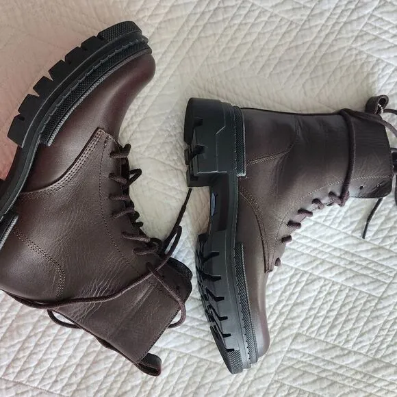 Steve Madden leather Yamisin combat boots