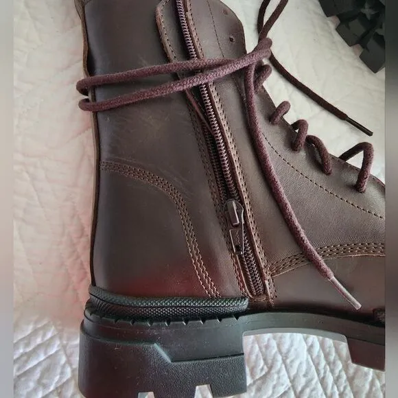 Steve Madden leather Yamisin combat boots