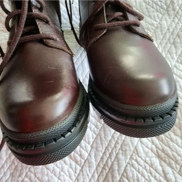Steve Madden leather Yamisin combat boots