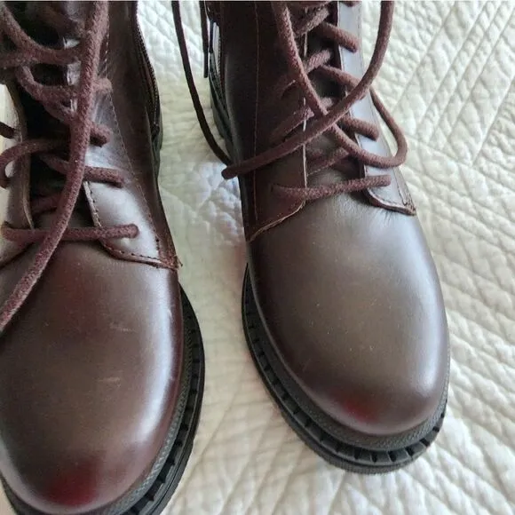 Steve Madden leather Yamisin combat boots