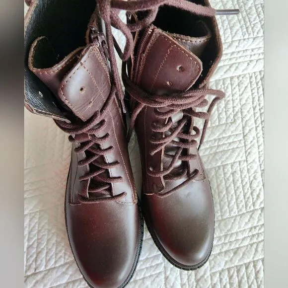 Steve Madden leather Yamisin combat boots