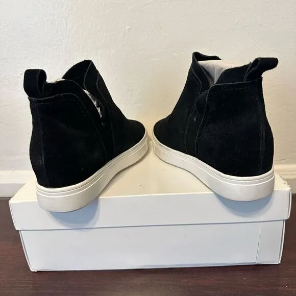 Steven Barker high top suede high top sneakers  size 6,5 in black new in box