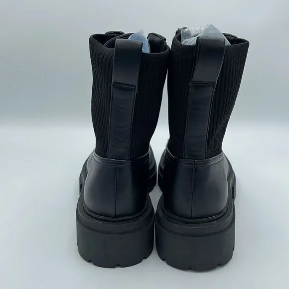 STEVEN by Steve Madden Aliyah Women's Combat Boots Black NWOT size 5.5
