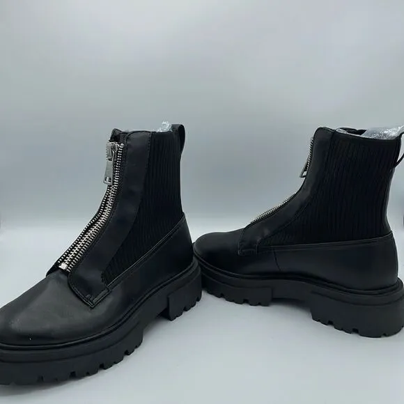 STEVEN by Steve Madden Aliyah Women's Combat Boots Black NWOT size 5.5