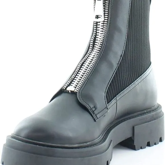 STEVEN by Steve Madden Aliyah Women's Combat Boots Black NWOT size 5.5