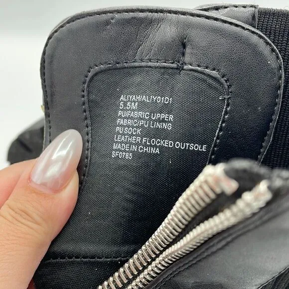 STEVEN by Steve Madden Aliyah Women's Combat Boots Black NWOT size 5.5
