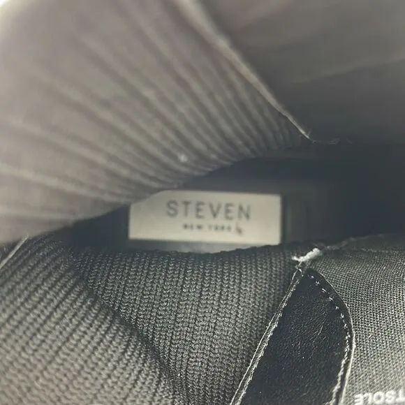 STEVEN by Steve Madden Aliyah Women's Combat Boots Black NWOT size 5.5
