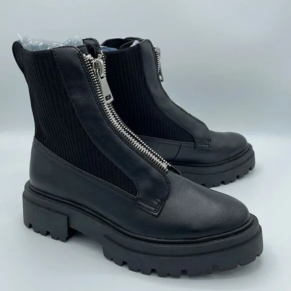 STEVEN by Steve Madden Aliyah Women's Combat Boots Black NWOT size 5.5