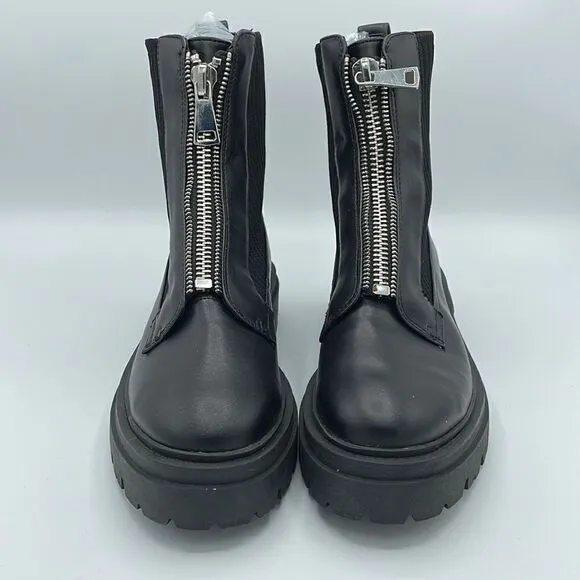 STEVEN by Steve Madden Aliyah Women's Combat Boots Black NWOT size 5.5