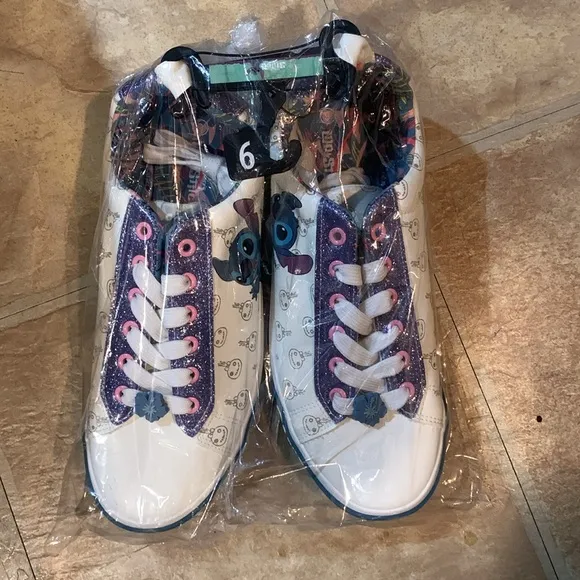 Stitch!!! Sneakers! Beautiful one of a kind sneakers! Women size 9