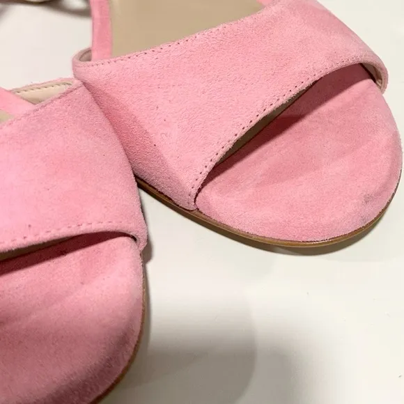 🌹STUART WEITZMAN 🌹 Allshine 75 Crystal-Embellished Suede Sandals Size: 7B