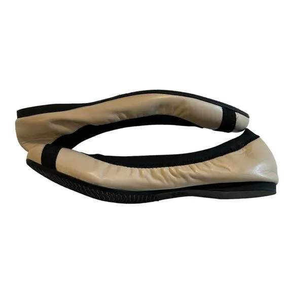 Stuart Weitzman Giveable Ballet Flats Cream and Black 8