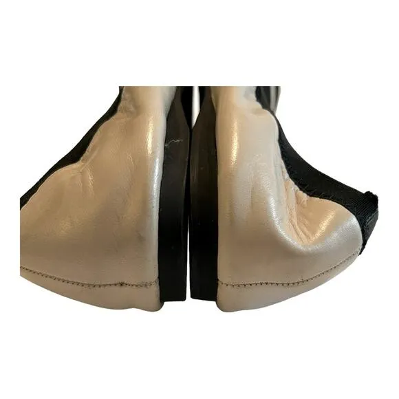 Stuart Weitzman Giveable Ballet Flats Cream and Black 8