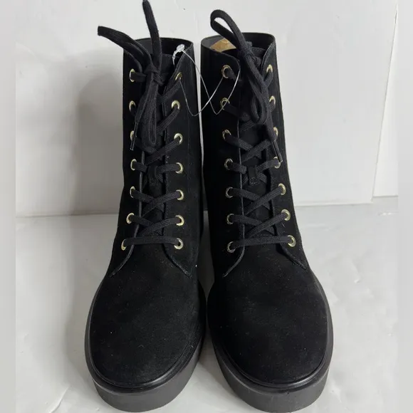 Stuart Weitzman Henley Chill Suede Combat Boots