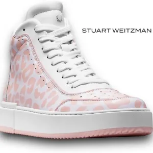 Stuart Weitzman kids platform sneakers white/pink Size US 4.5 New without box