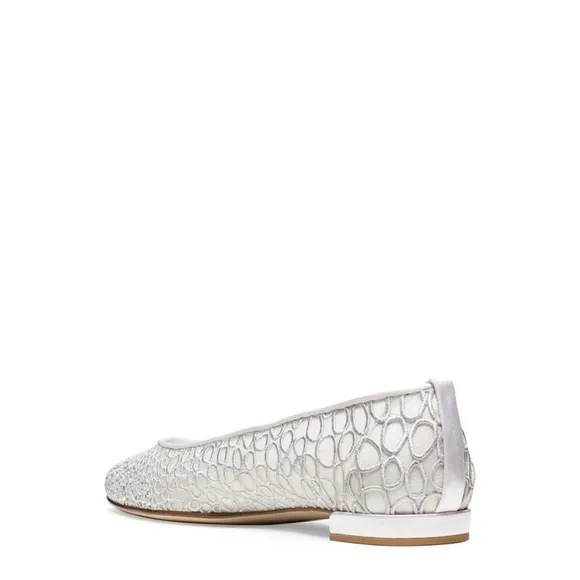 Stuart Weitzman  Metallic Sparkletoes Flats size 8