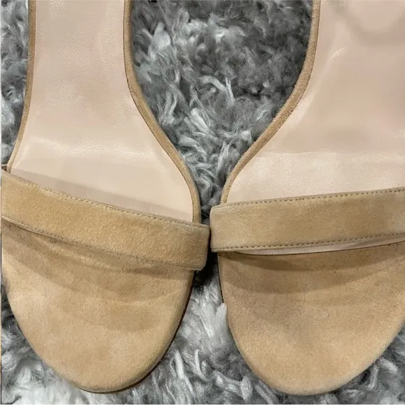 Stuart Weitzman Nearly Nuede Suede Block Sandals