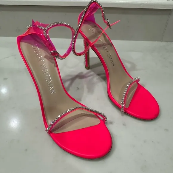 Stuart Weitzman Nudistglam Ankle Strap Sandals
