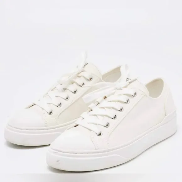 STUART WEITZMAN Sammy Platform Canvas Sneakers