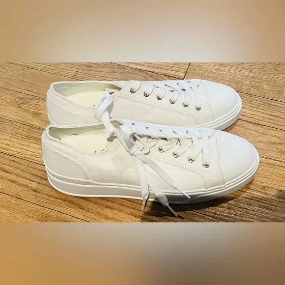 STUART WEITZMAN Sammy Platform Canvas Sneakers