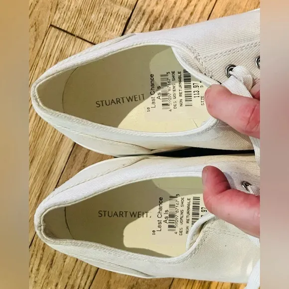 STUART WEITZMAN Sammy Platform Canvas Sneakers