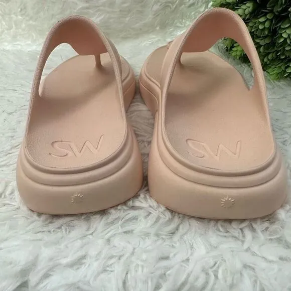 Stuart Weitzman Stuflex T Strap Sandals in Rosewater Womens size US 7 B New