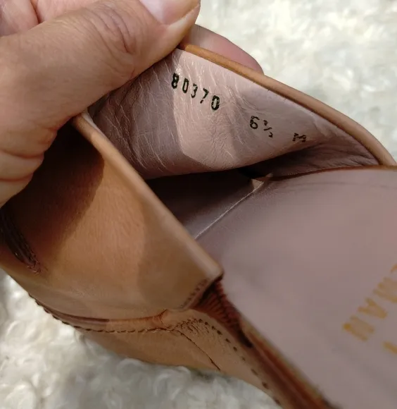 Stuart Weitzman Tan Nubuck Leather Slip On Mules Sandals 6.5