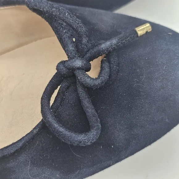 STUART WEITZMAN Womens Ballet Flats Gabby NEW Almond Toe  Slip On Suede 5.5
