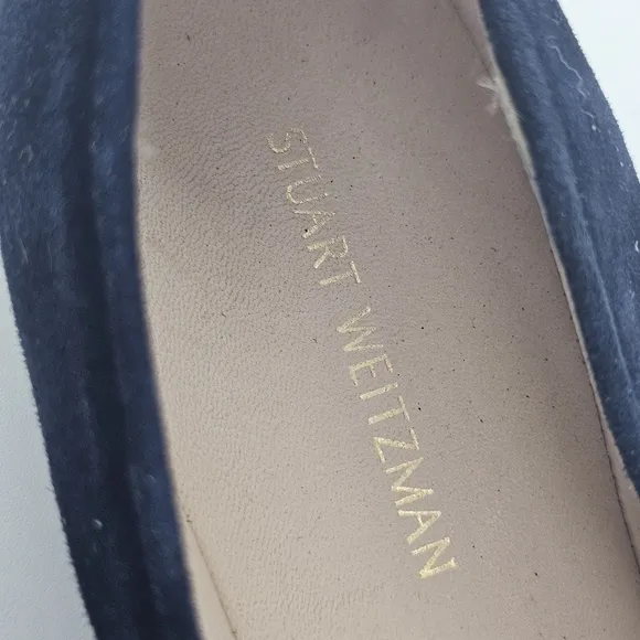 STUART WEITZMAN Womens Ballet Flats Gabby NEW Almond Toe  Slip On Suede 5.5