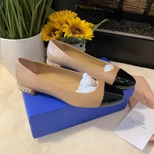 STUART WEITZMAN Women's Pearl Slip On Cap Toe Flats