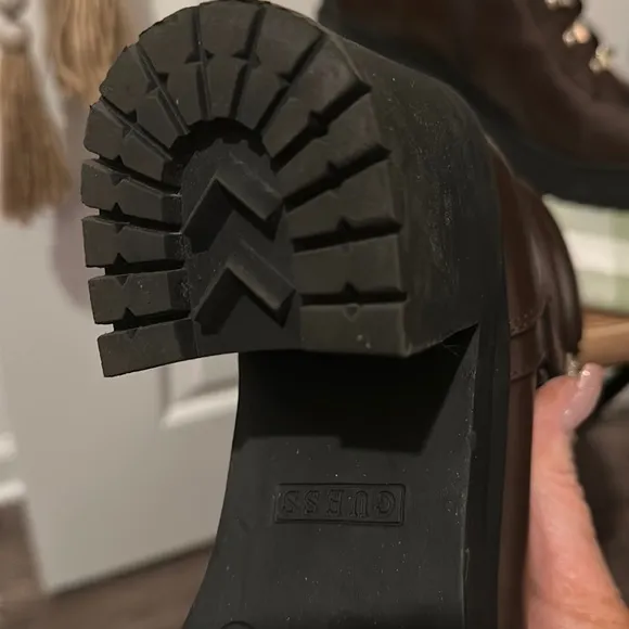 Stunning, Guess Platform Combat Ankle Booties, EUC