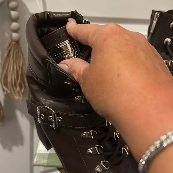 Stunning, Guess Platform Combat Ankle Booties, EUC
