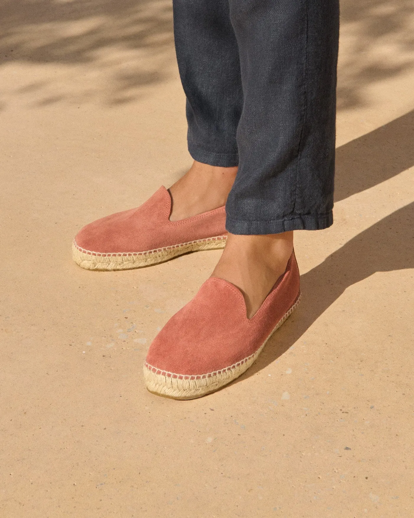 Suede Espadrilles - R70C0 - Hamptons Terracotta