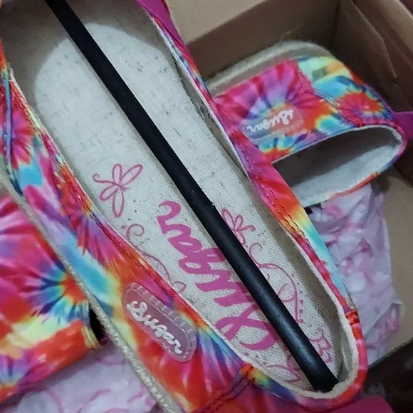 Sugar Womens Evermore Denim Flats Espadrilles Pink 9 Medium (B M)