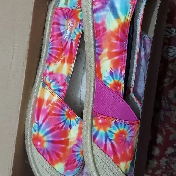 Sugar Womens Evermore Denim Flats Espadrilles Pink 9 Medium (B M)
