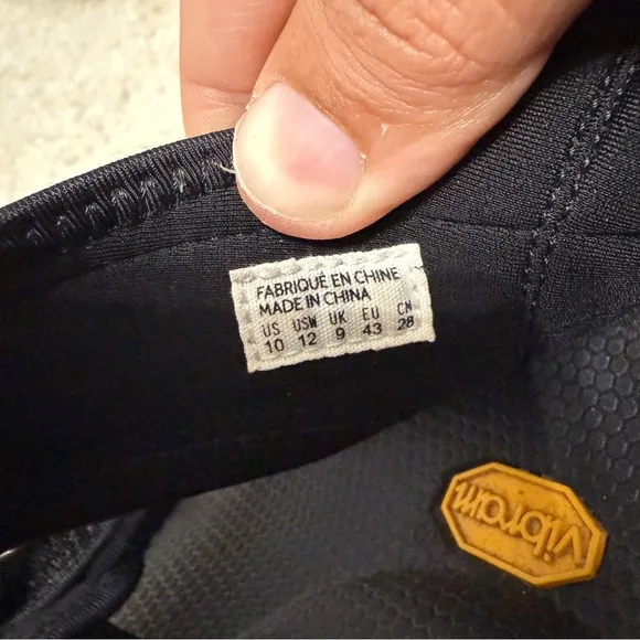 Suicoke WAS-V Strap Sandals Vibram Sole Men's Size 10 Black