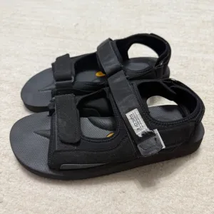 Suicoke WAS-V Strap Sandals Vibram Sole Men's Size 10 Black