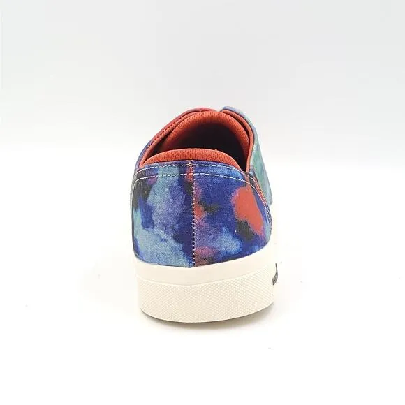 Sun   Stone Men Low Top Lace Up Sneakers Kiva Size US 11.5M Blue Green Tie Dye
