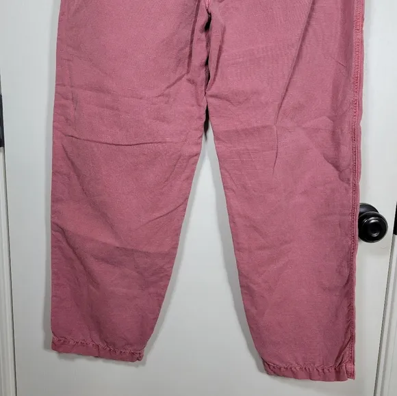 Sundance Oceane Pink Linen &amp; Cotton Pants Size 8P
