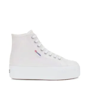 Superga 2708 High Top Lamé Sneakers in Iridescent