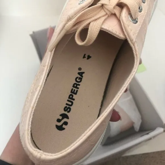 SUPERGA 2750 Synth Crocodile Embossed Sneakers 41