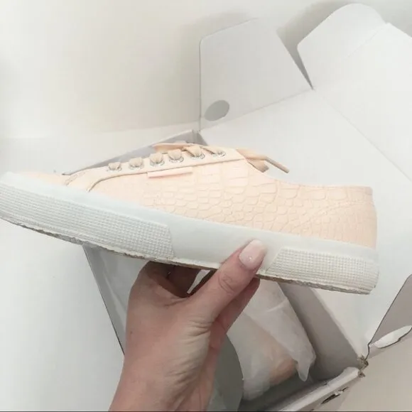 SUPERGA 2750 Synth Crocodile Embossed Sneakers 41