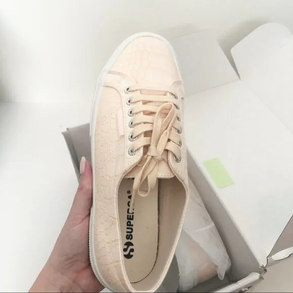 SUPERGA 2750 Synth Crocodile Embossed Sneakers 41