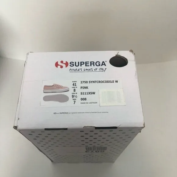 SUPERGA 2750 Synth Crocodile Embossed Sneakers 41